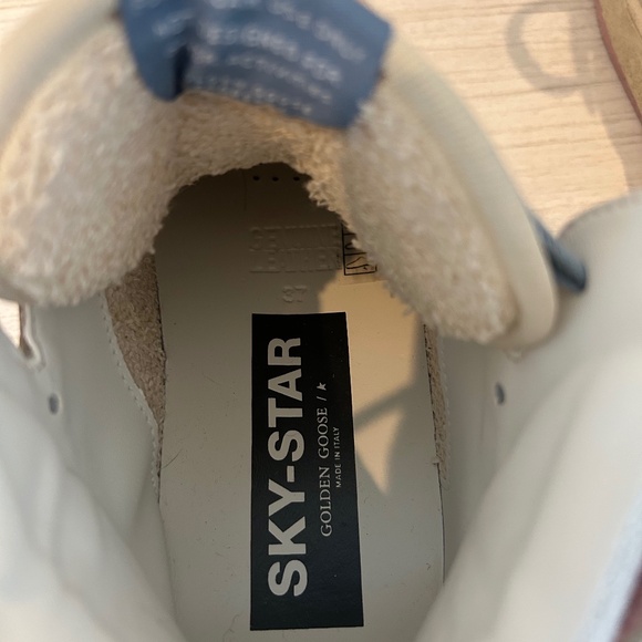 Golden Goose DB Sky-Star High Tops — White & Pink Leather — Excellent Condition - Picture 7 of 7